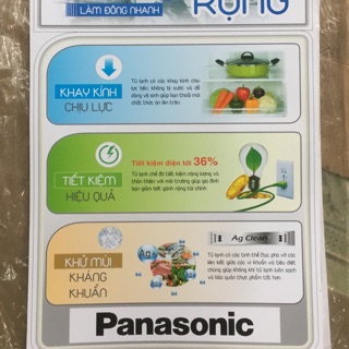 Tem dán tủ lạnh panasonic