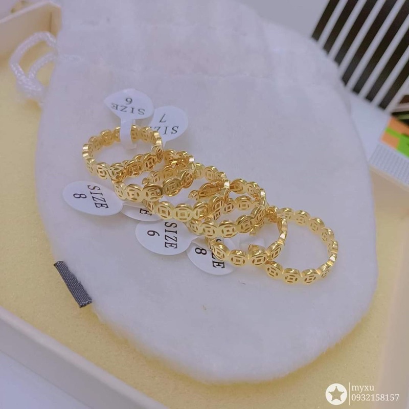 Nhẫn titan mang không đen, không phai màu. Hút may mắn 020.16