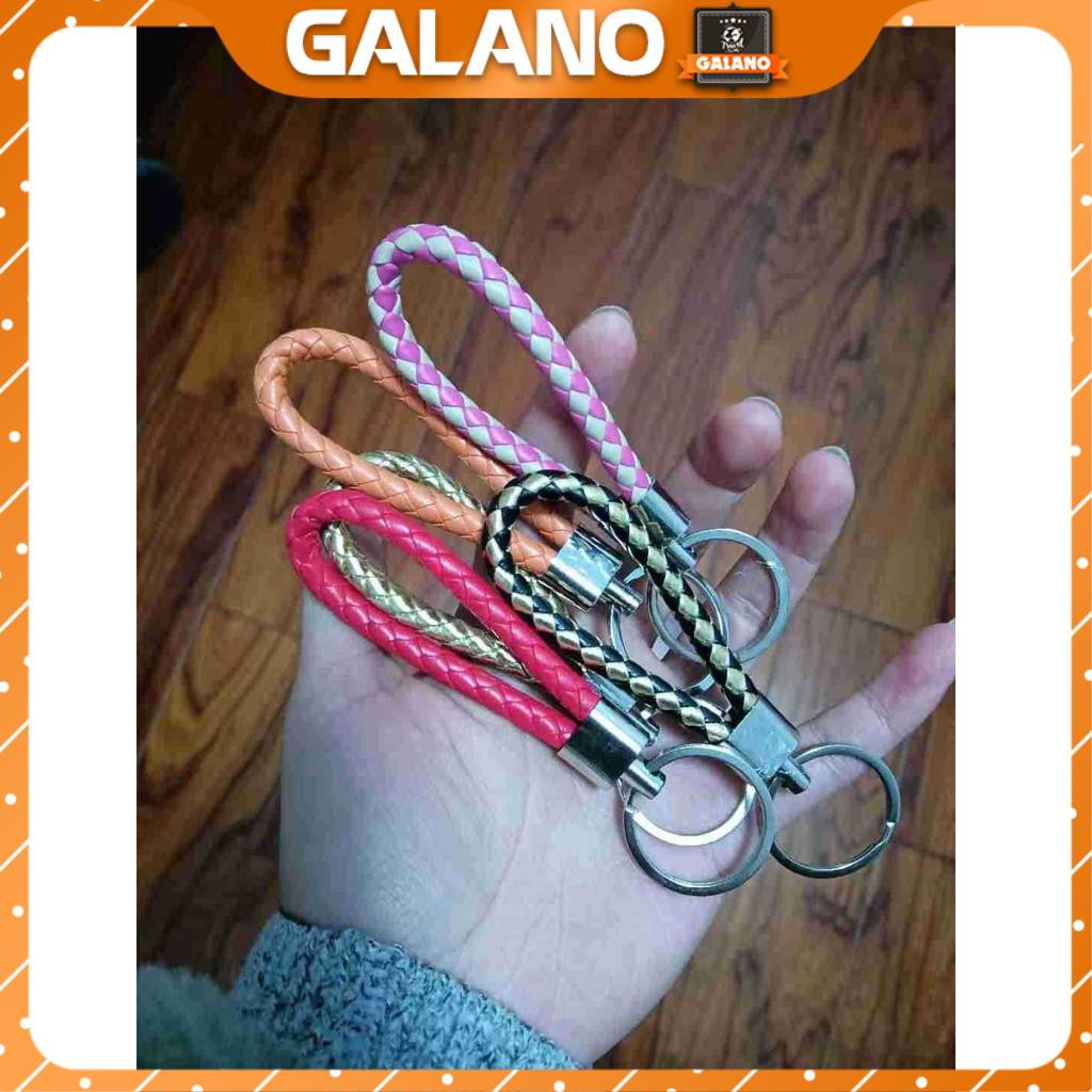 Móc khóa EDC GALANO móc gắn chìa khóa tết dây thủ công tinh tế có quai treo móc tiện dụng HG-001303
