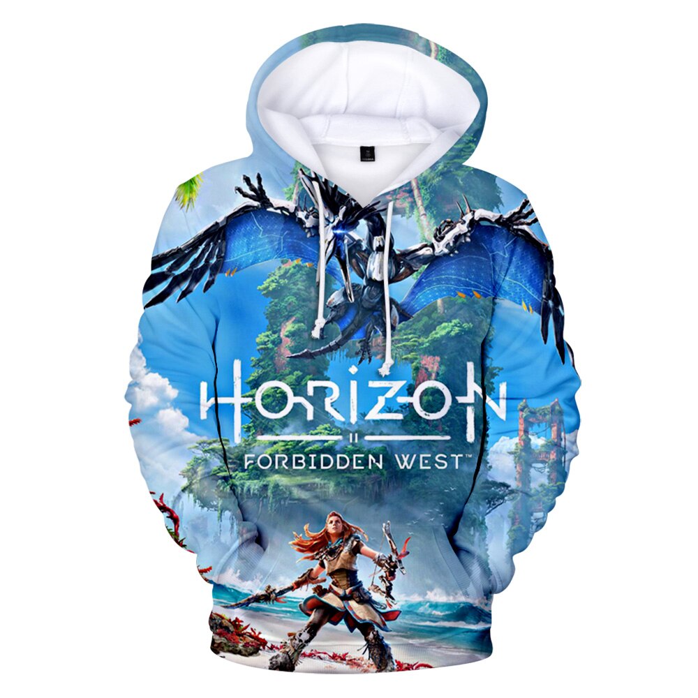 Áo Hoodie Tay Dài In Họa Tiết 3d Horizon Zero Dawn