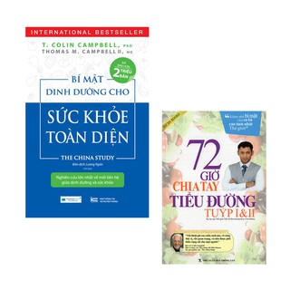 Sách - Combo Bí mật dinh dưỡng cho sức khỏe toàn diện + 72 giờ chia tay tiểu đường tuýp I & II