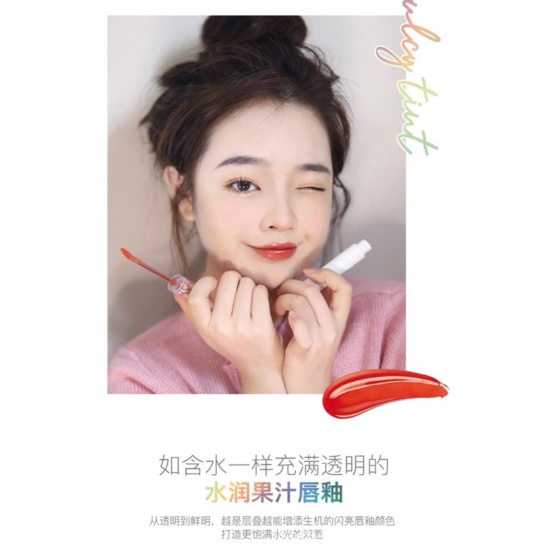 Son Tint Bóng Velvet Lip Glaze - Son Bóng Lip Gloss Tint Nội Địa Trung