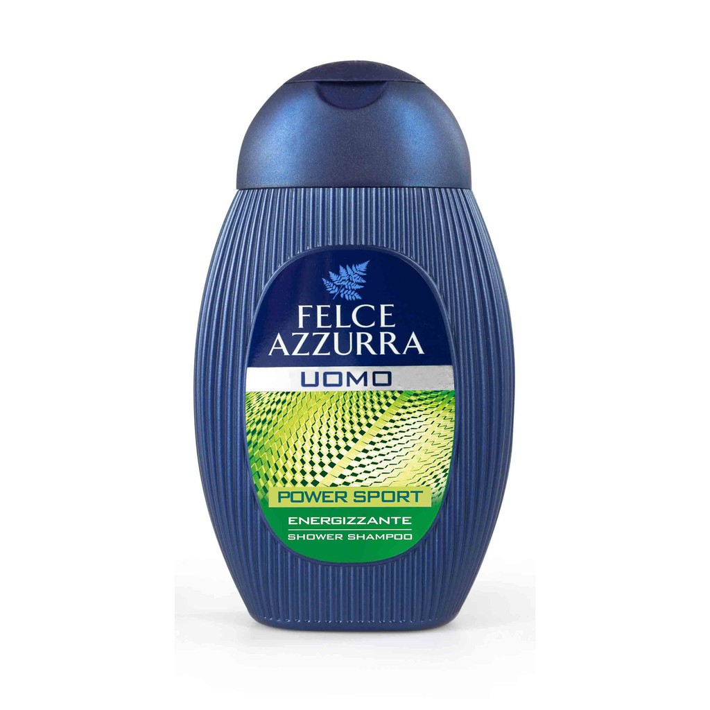 Tắm gội toàn thân nam hương nước hoa Felce Azzurra Ý cổ điển 250ml, thành phần tự nhiên an toàn cho làn da