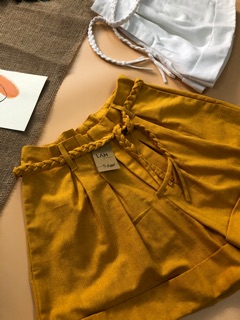QUẦN SHORT LƯNG CAO LINEN