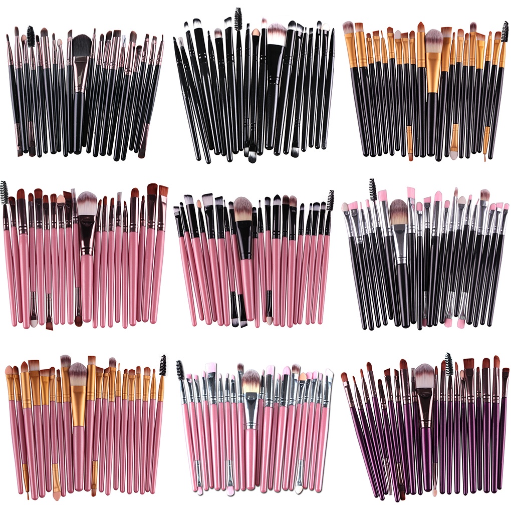 [Hàng mới về] Set 20 cọ trang điểm mắt lông cọ mềm làm đẹp cho nữ