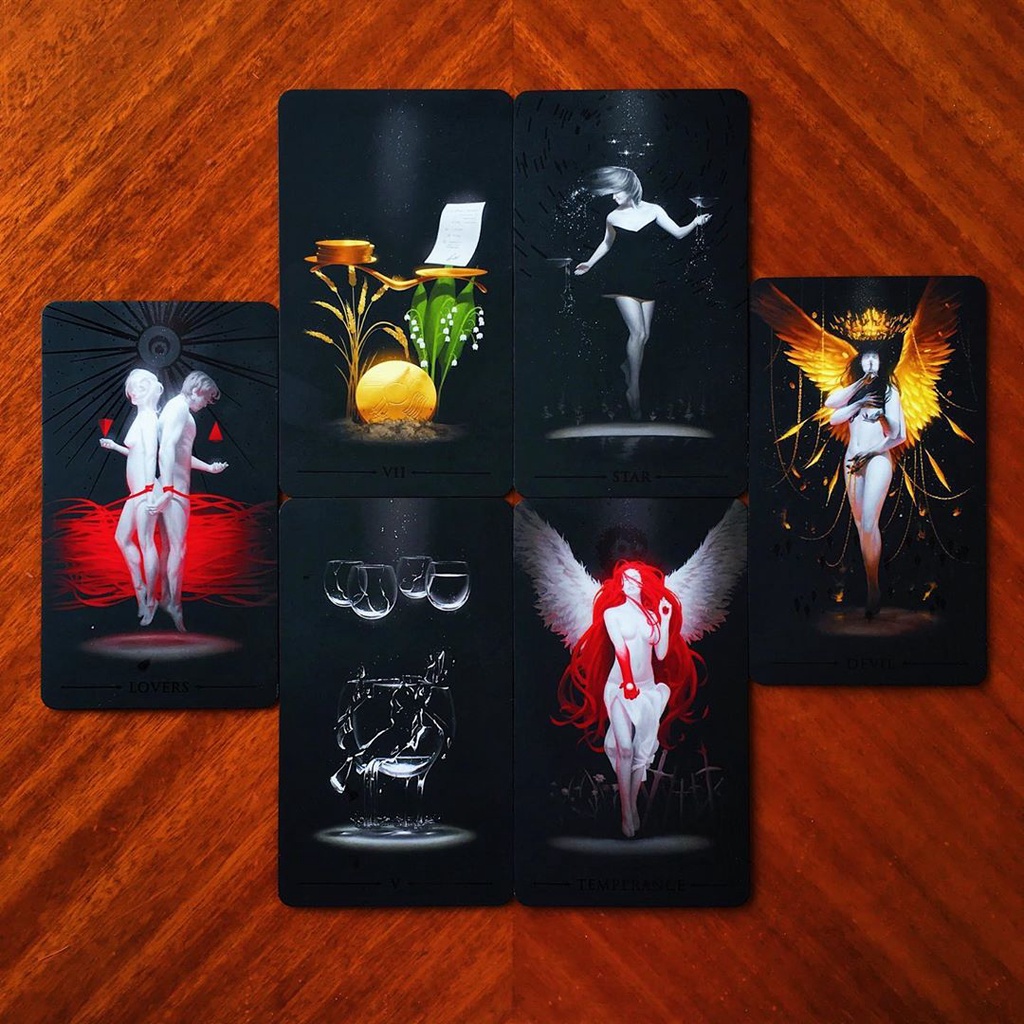 Bộ bài True Black Tarot T15