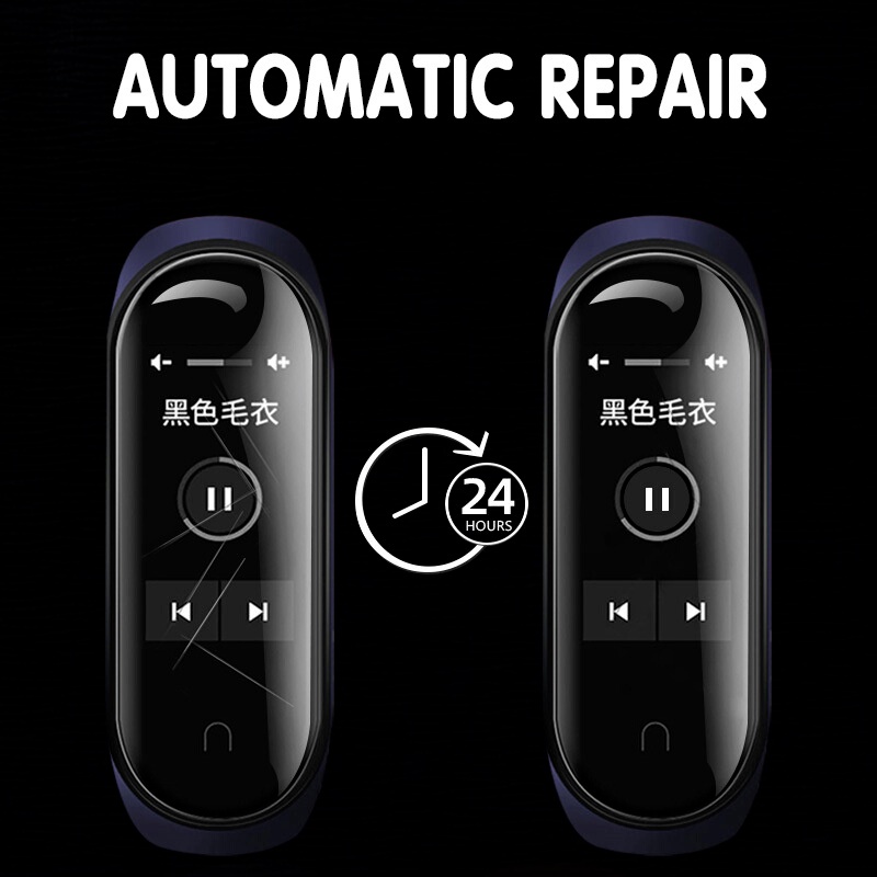 Set 10 miếng dán bảo vệ màn hình viền cong 3D cho Xiaomi Mi Band 4