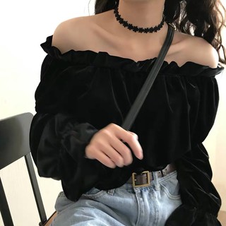 [ ORDER ] Áo trễ vai tay dài
