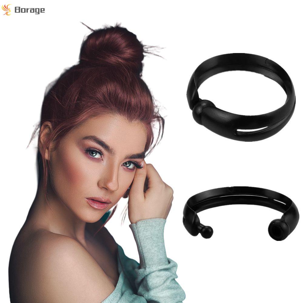 [Hàng mới về] Set 2 dụng cụ hỗ trợ tạo kiểu tóc búi màu đen tiện dụng cho nữ