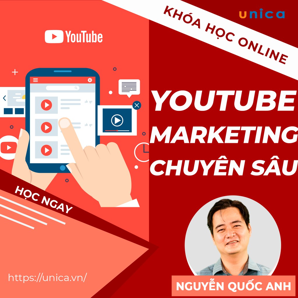 [Mã 159ELSALE hoàn 7% đơn 300K] Toàn quốc- [Evoucher] FULL khóa học MARKETING - Youtube Marketing [UNICA.VN]