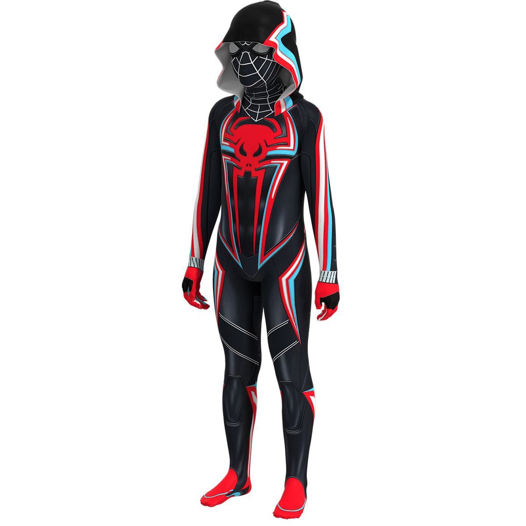 Black Spiderman Spider Man Hooded Suit Cosplay Costume Kids Aldult Unisex Zentai Outfits Jumpsuit Catsuit