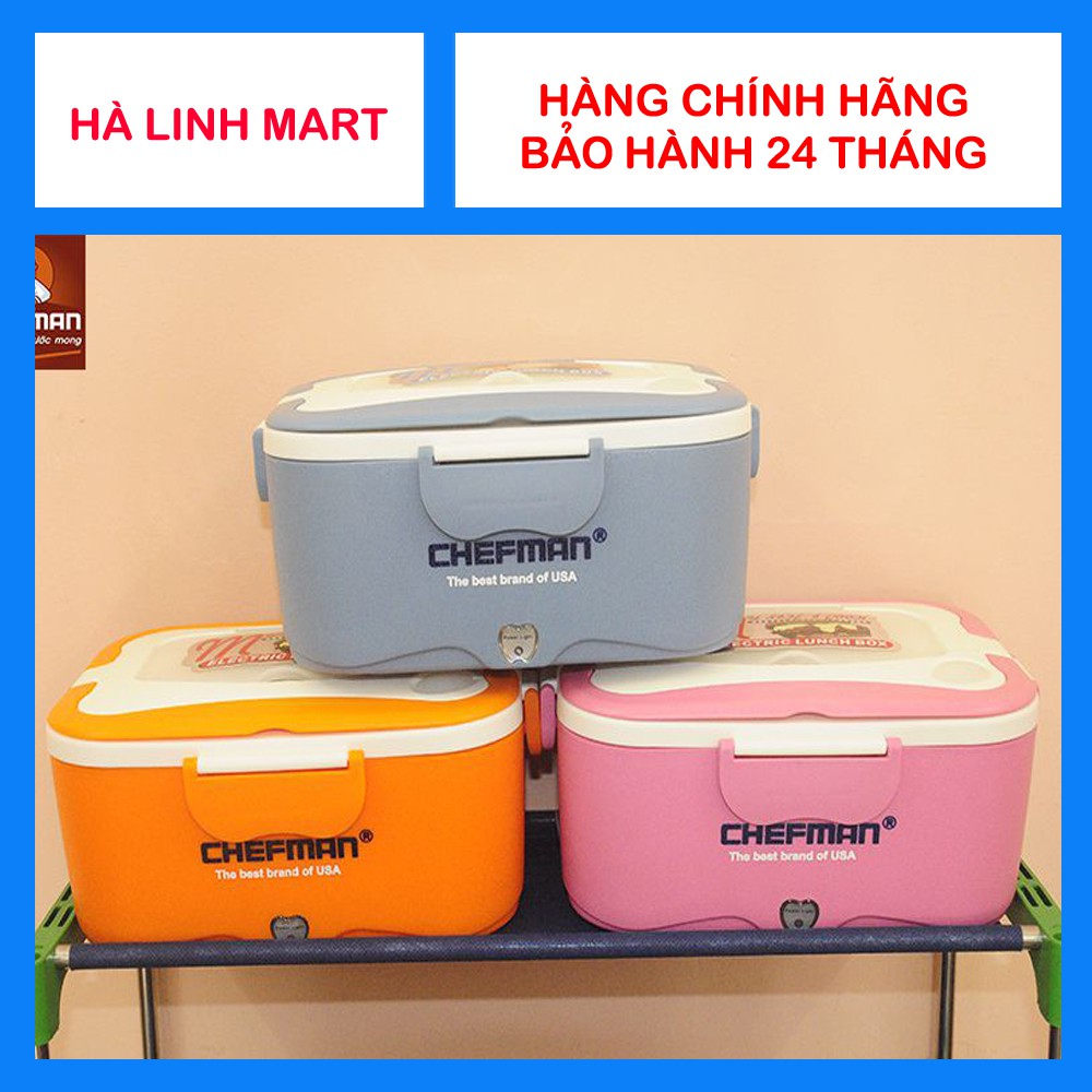 Hộp cơm hâm nóng Chefman CM-113i inox, Lõi inox 304, Bảo hành 24 tháng