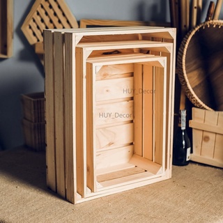 Két gỗ pallet/Thùng gỗ pallet đủ kích thước / HUY_Decor