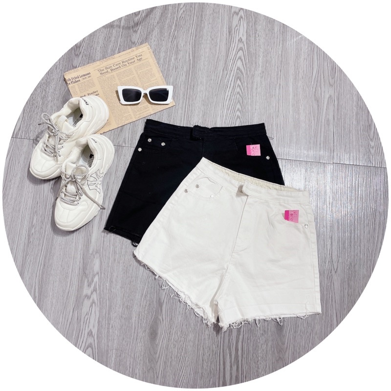 quần short lưng cao tua rua carotshop