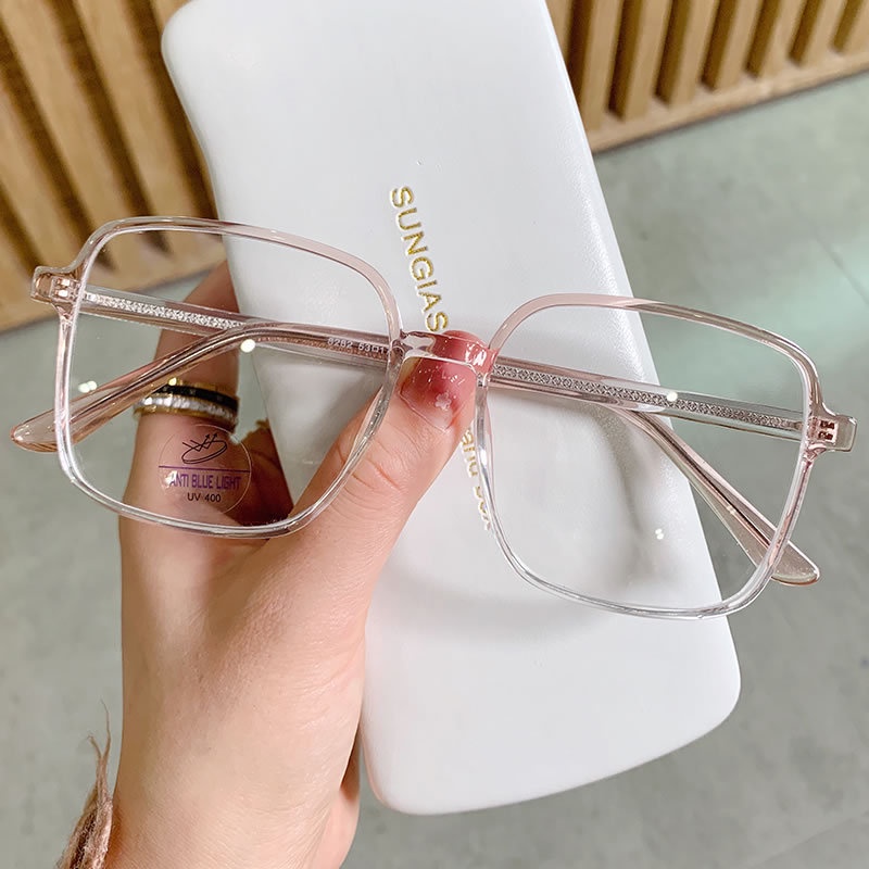 Mắt kính cận Viendo dáng vuông chống ánh sáng xanh thời trang với độ cận 0-6.0 độ trẻ trung cho nam và nữ(có thể cắt cận thị ống kính)