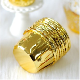 Cốc nhôm xếp màu vàng lốc ~ 50 cái