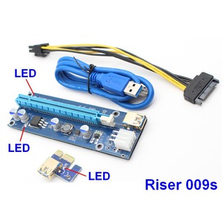 DÂY RISER PCIe 1X TO 16X USB 3.0 VER 009S (mới nhất)