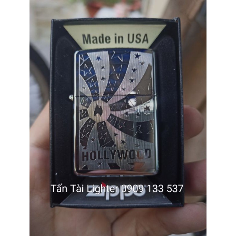 Hộp zippo bạc khắc cao cấp