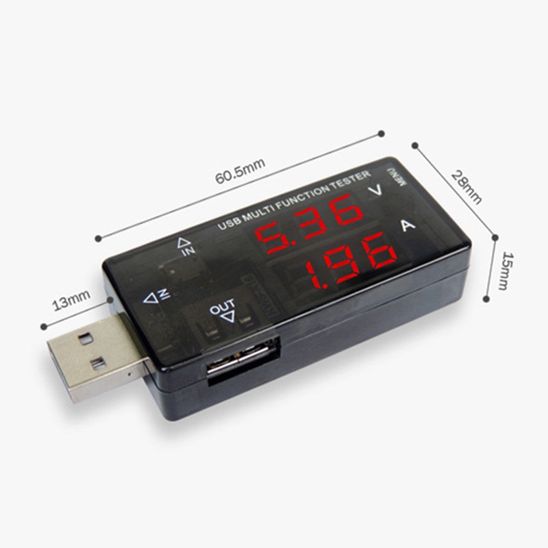 Bộ kiểm tra đa chức năng DC 4-30V USB Micro đa năng Hiển thị kỹ thuật số Bộ sạc điện áp hiện tại Bộ kiểm tra công suất cho android huawei
