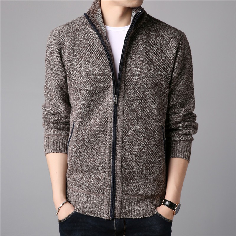 Áo khoác len nam dáng ngắn dài tay cao cấp phong cách Hàn Quốc siêu bền không bai gião, không phai màu