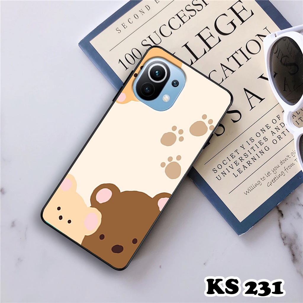 Ốp lưng Xiaomi Mi 11 Lite - Mi 11 Lite 5G - Mi 11 Lite 5G NE - Ốp in hình gấu bear ngộ nghĩnh