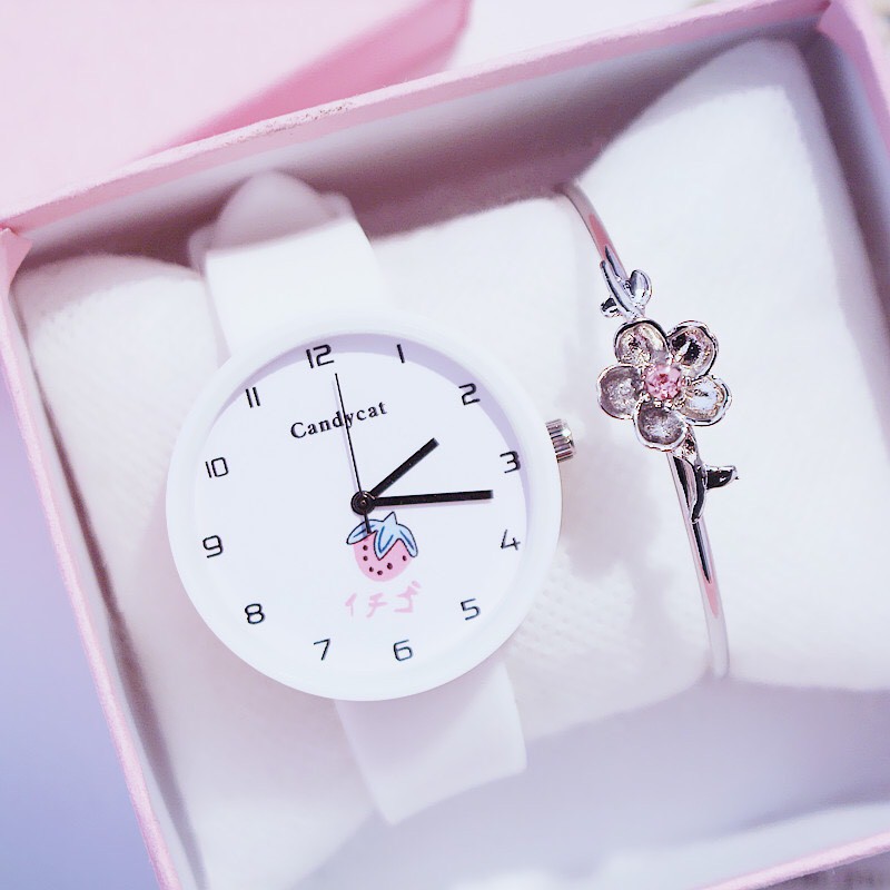 Đồng hồ nữ Ulzzang dây silicon dễ thương | BigBuy360 - bigbuy360.vn