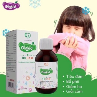 SIRO GINKID HO CAM giúp nhuận phế, giảm cho bé