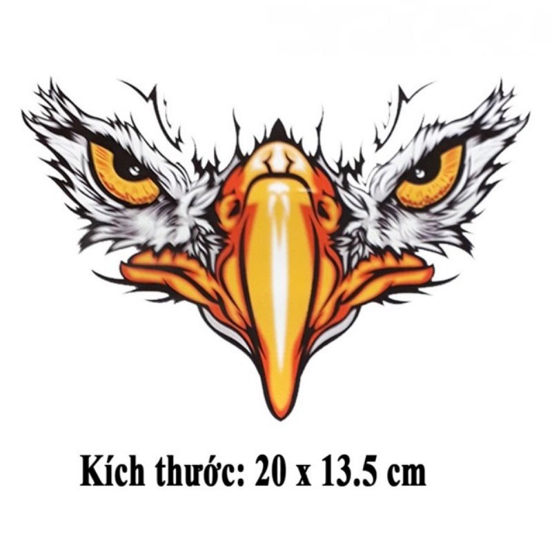 Tem Decal Trang Trí Xe Máy - Tem Dán Trang Trí Mào Xe Đầu Xe ( giá 1 chiếc)