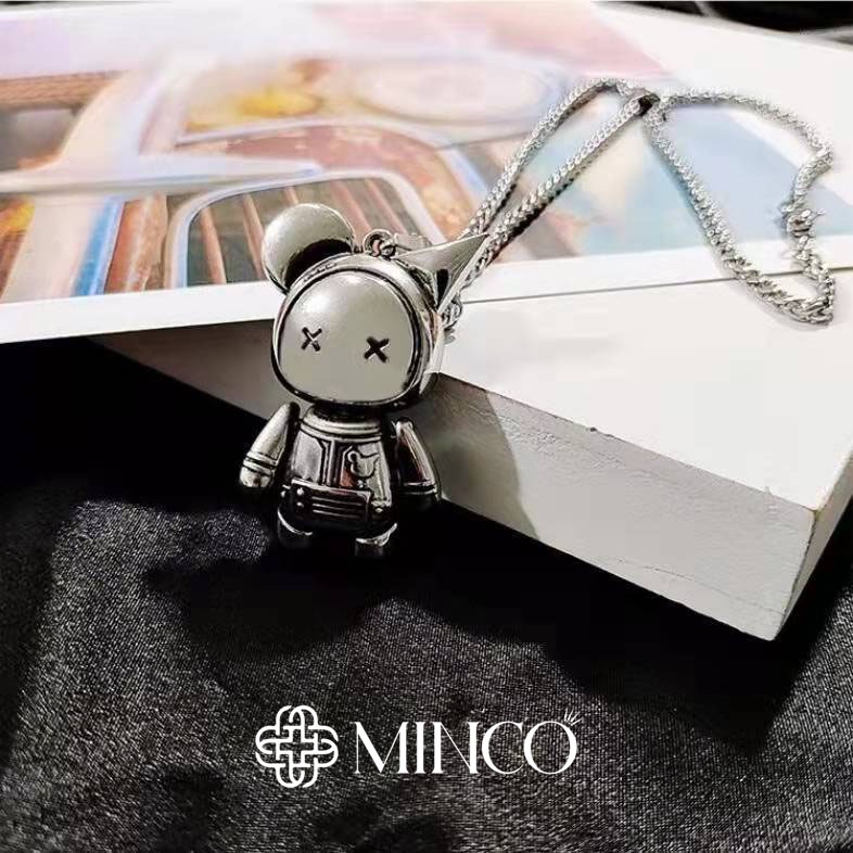 Dây chuyền nam nữ unisex Minco Accessories Vòng cổ Nam Benny phụ kiện thời trang phong cách màu bạc Titan không gỉ DT95