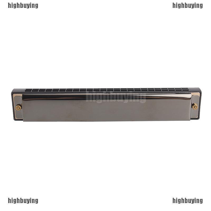 Kèn harmonica 24 lỗ chất lượng cao kích thước 17.5cm x 2.7cm x 2cm cho người mới học