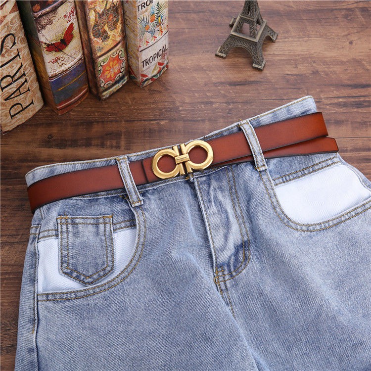 Thắt lưng da kiểu dáng retro thời trang cho nữ