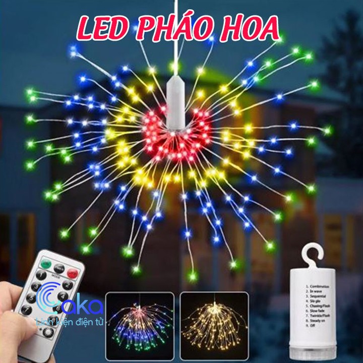 LKDT ĐÈN LED PHÁO HOA TRANG TRÍ NHIỀU MÀU
