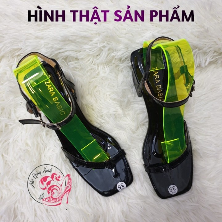 GIÀY SANDAL QUAI MẢNH XỎ NGÓN GÓT VUÔNG