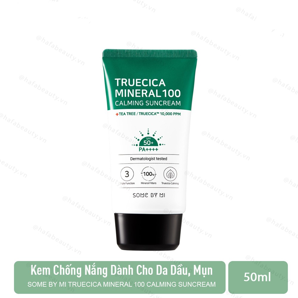 Kem Chống Nắng Some By Mi Truecica Mineral 100 Calming Suncream SPF50+/PA+++ 50ml