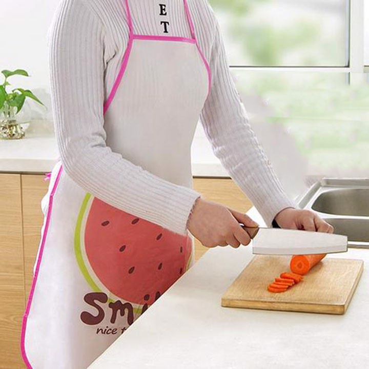 Tạp dề hình trái cây chất liệu Nilon chống thấm nước, độ bền cao