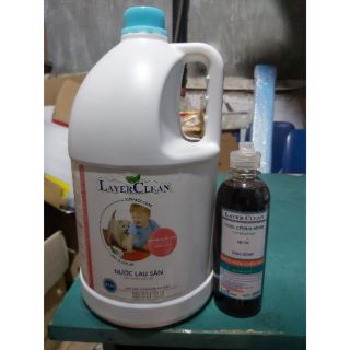 1 can Nước lau sàn layer clean poppy 5l tặng 1c nước rửa chén 300ml