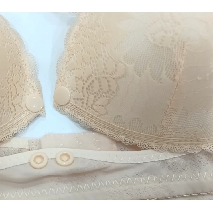 Áo Lót Nữ Bà Bầu Cho Con Bú Chống Chảy Xệ Ngực Sau Sinh Không Gọng Cúc Mở Chất Cotton Mềm Mại A137