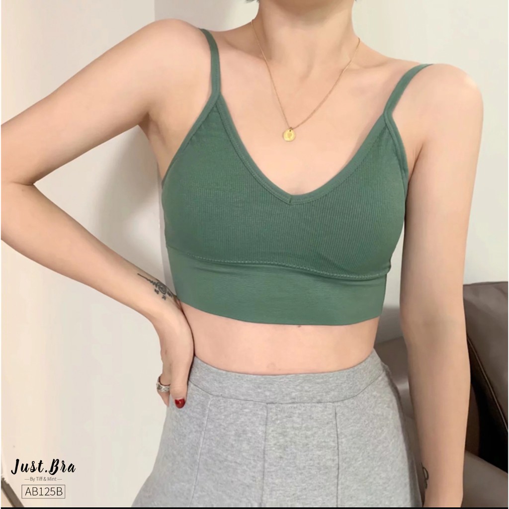 [Mã WABRJB031 giảm 10% đơn 99k] Áo ngực Just Bra thun gân khoét lưng cá tính AB125B | BigBuy360 - bigbuy360.vn