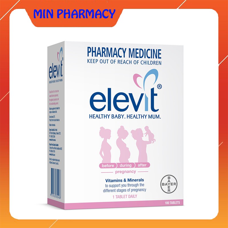 Vitamin Elevit Bầu Úc, Elevit sau sinh, Elevit DHA - Xuất xứ Úc