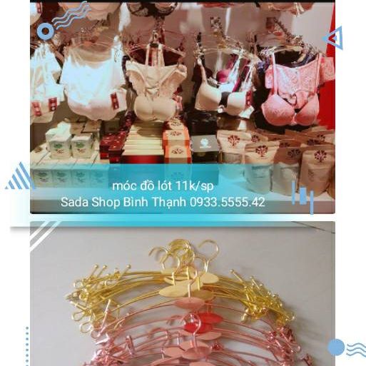 Móc nhôm VÀNG -HỒNG (10 Cái) treo đồ lót  [FREE SHIP-RẺ ] giá rẻ