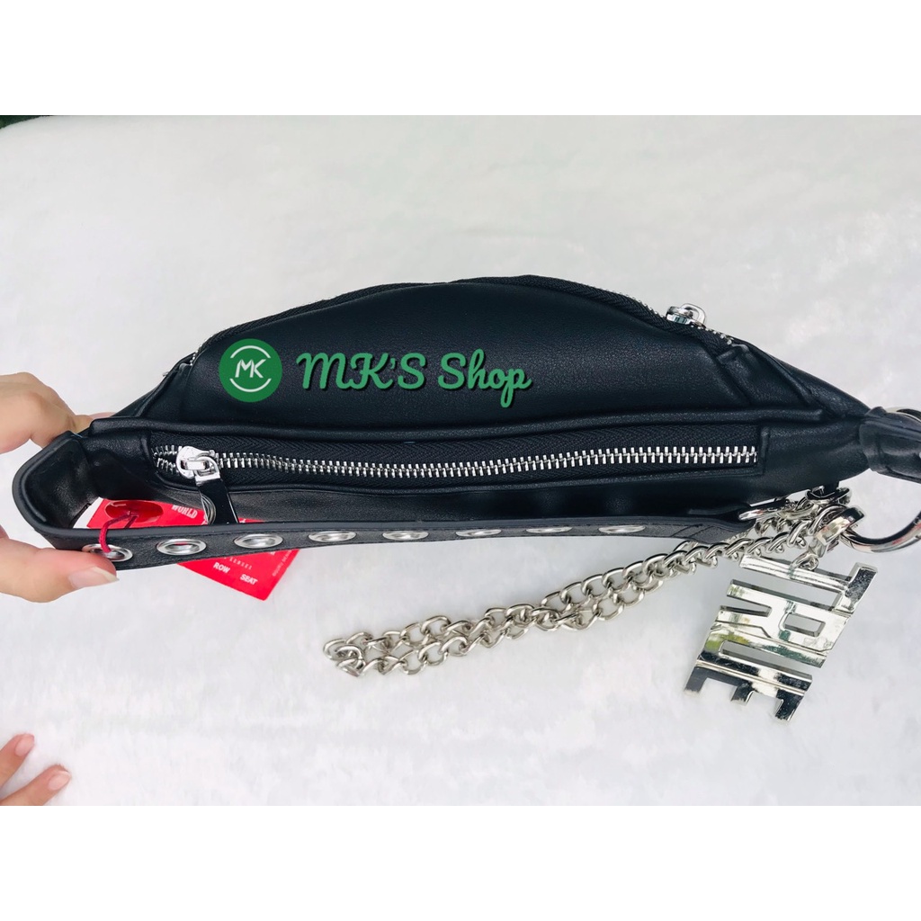 TÚI BAO TỬ ÔNG ĐỊA TRUE RELIGION MÀU ĐEN - SIZE 30CM