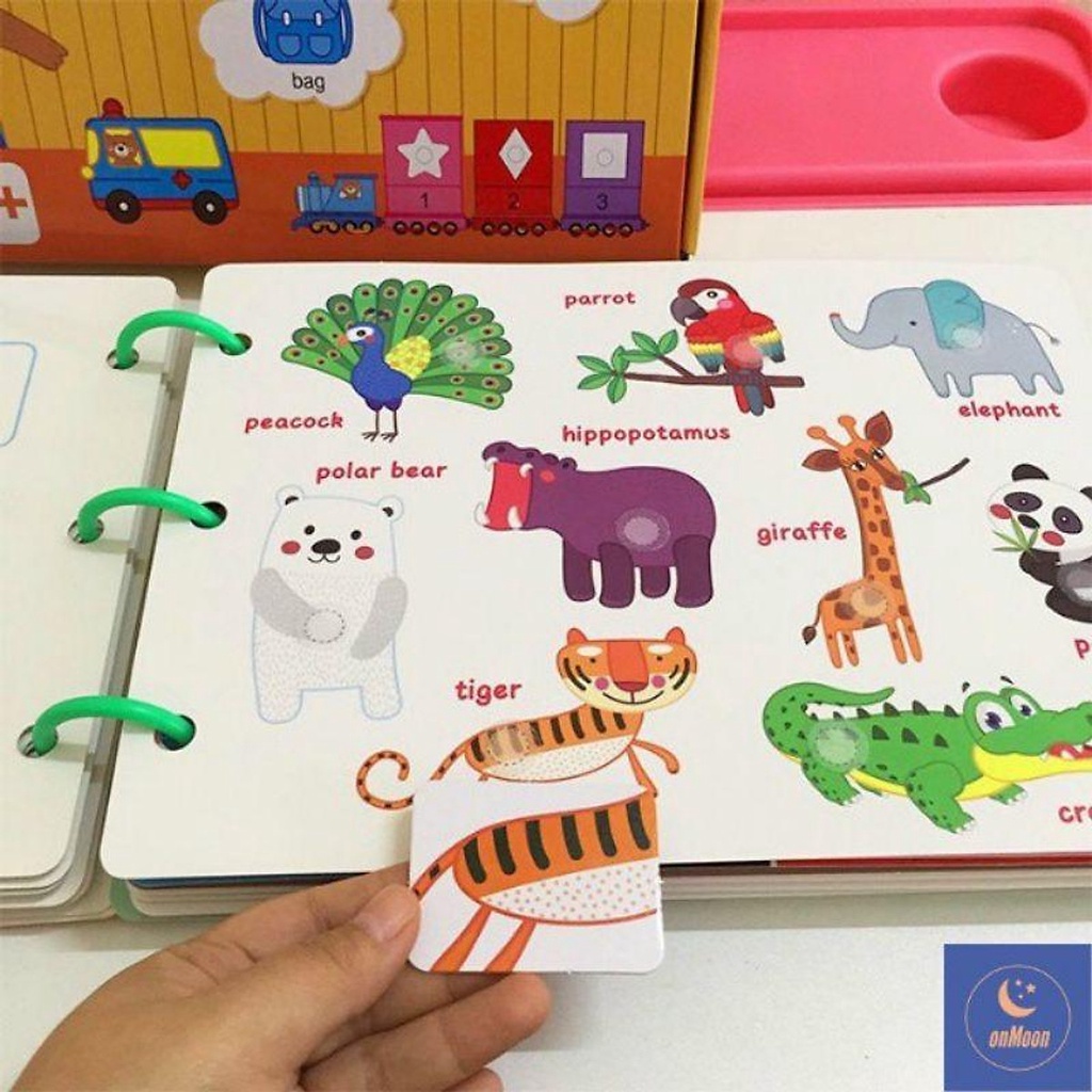 Học Liệu Bóc Dán Montessori Thông Minh 17 Chủ Đề Cho Bé Từ 16 Tháng