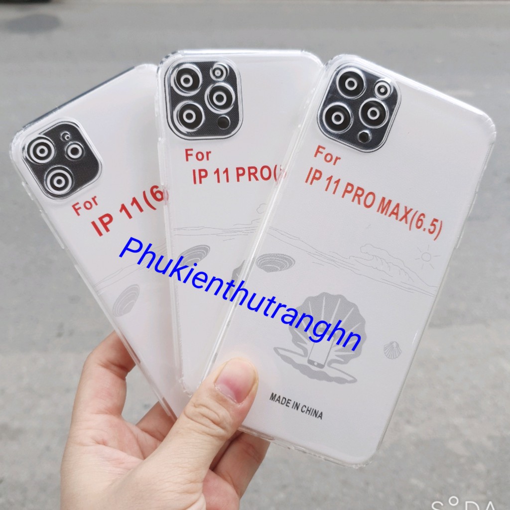 Ốp dẻo trong xịn KASN viền nhám có gờ 4 góc, có viền bảo vệ camera cho IPhone 11/ 11 Pro/ 11 Pro Max/ 7 Plus/ X/ Xsmax