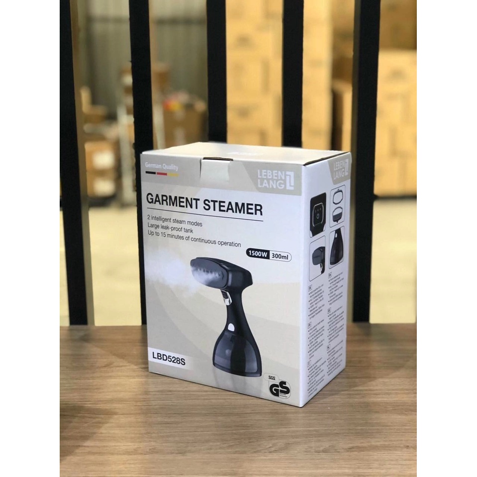 Bàn là hơi nước cầm tay LEBENLANG LBD528 công suất 1500W màu đen – hàng Đức nhập khẩu chính hãng