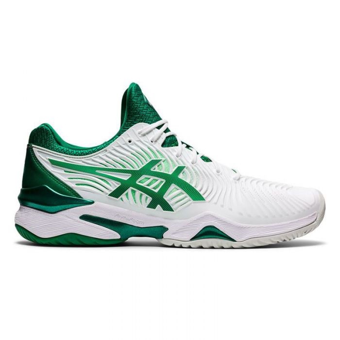 GIÀY TENNIS ASICS COURT FF 2 NOVAK WHITE /KALE 2021 (siêu hot)