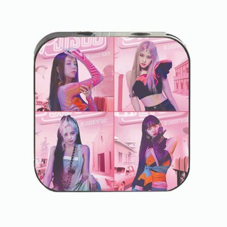 Máy nghe nhạc in hình BlackPink Hồng cầm tay mini tặng tai nghe cầm dây có mic và dây sạc mp3