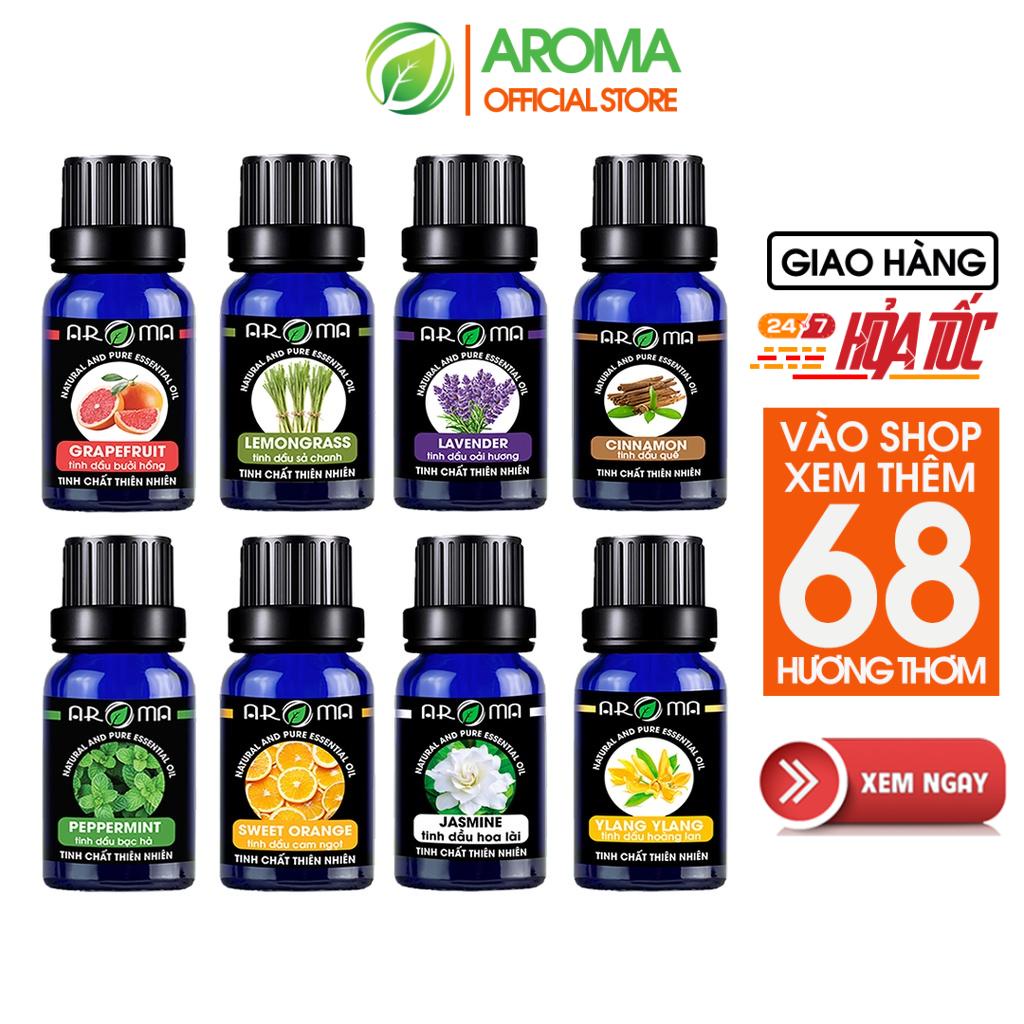 Tinh dầu AROMA, tinh dầu thơm phòng, nguyên chất, thiên nhiên, nhiều mùi tự chọn 10ml