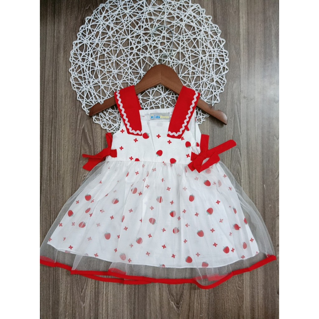 Đầm đuỗi giọt nước vải nhập cho bé đây ạ