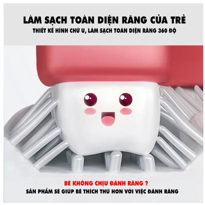 Bàn Chải Đánh Răng Chữ U Silicon Cho Trẻ Em