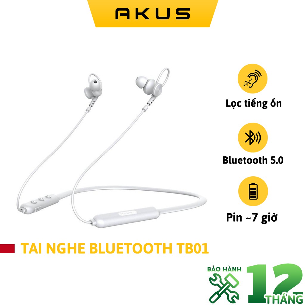 Tai nghe Bluetooth Akus TB01- HÀNG CHÍNH HÃNG BẢO HÀNH 12 THÁNG - Akus